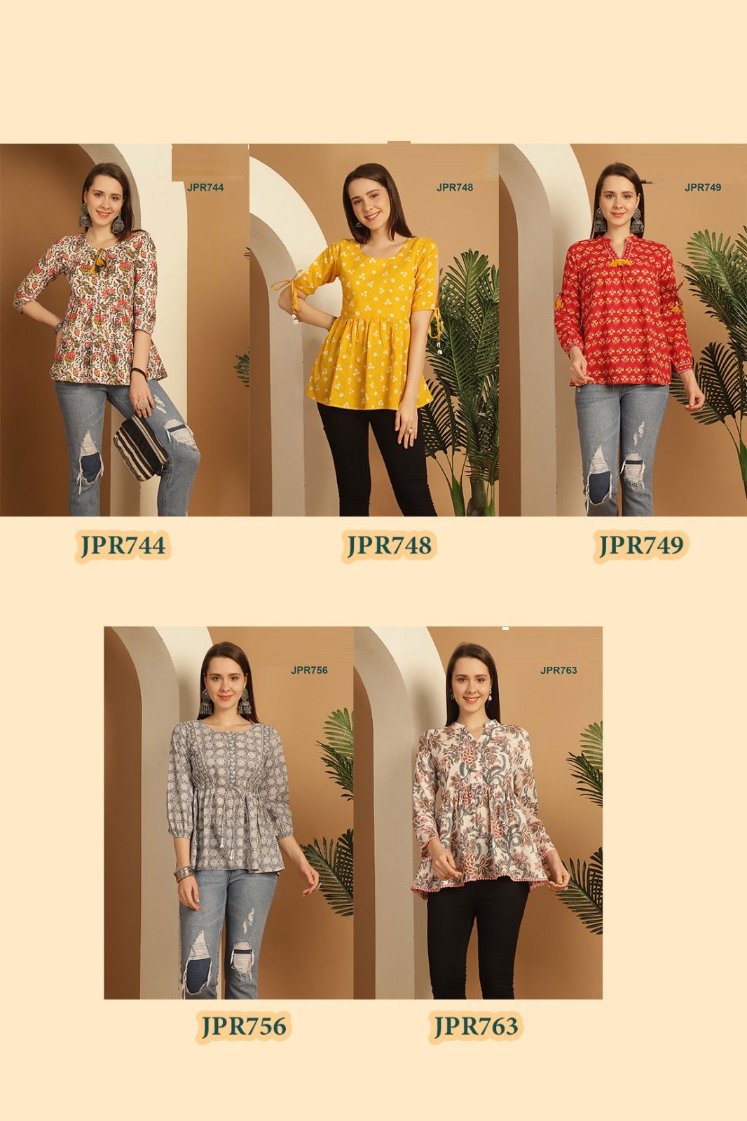 Melody By Trendy Summer Special Cotton Printed Tops Wholesalers In Delhi
